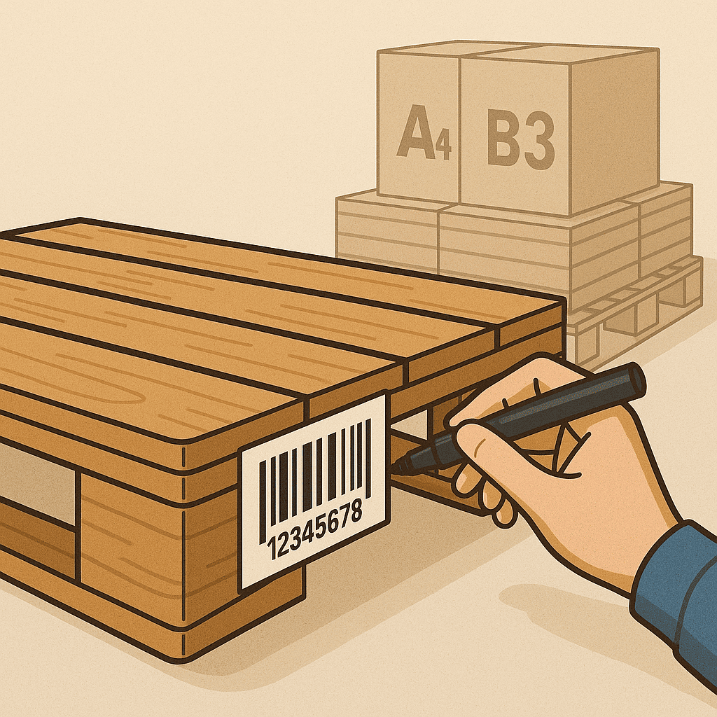 Как правильно маркировать паллеты на складе